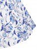Robe à Bretelle à Imprimé Fleurie avec Haut en Dentelle - Multi L