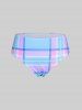 Floral Plaid Print Plus Size & Curve Modest Tankini Swimsuit -  