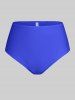 Plus Size & Curve Stars Print Colorblock Mesh Panel Padded Modest Tankini  Swimsuit -  