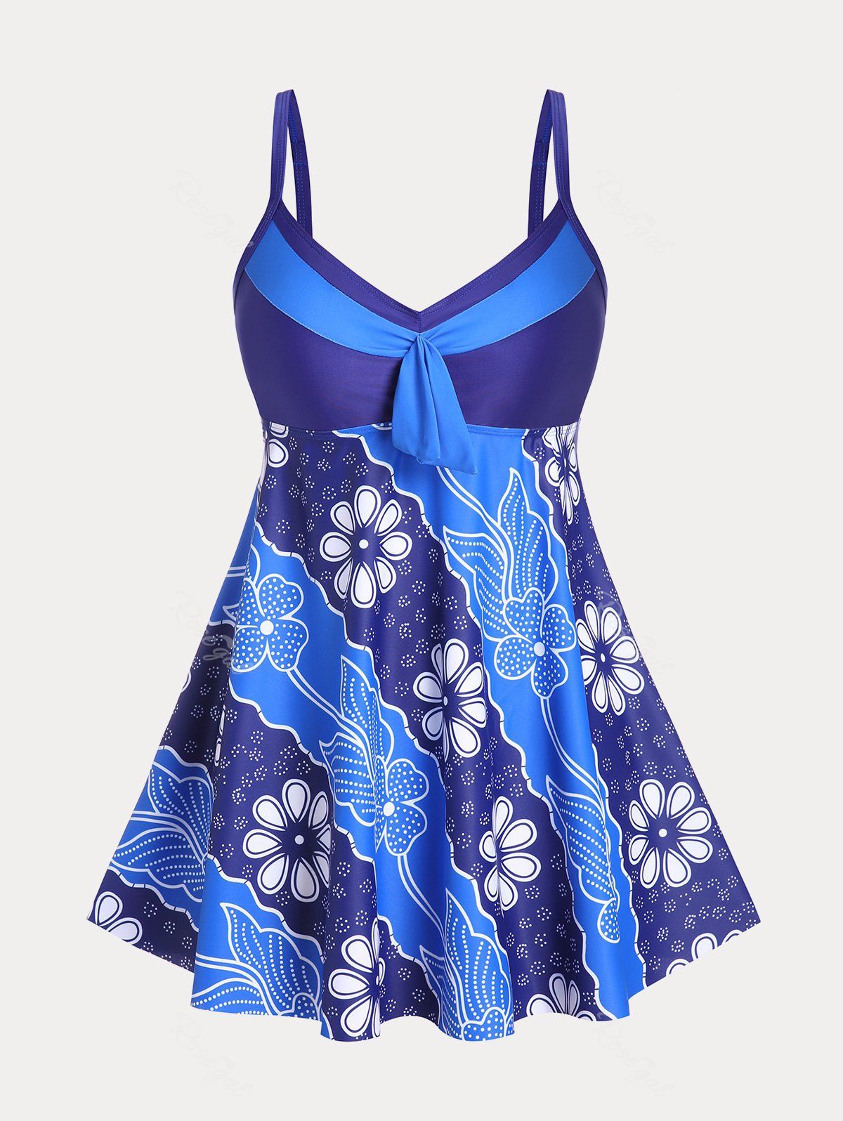 Buy Floral Print Plus Size & Curve Modest Swim Dress Set  