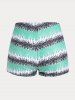 Plus Size & Curve Padded Colorblock Graphic Modest Tankini Swimsuit -  