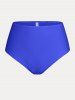 Plus Size & Curve Padded Colorblock Modest Swim Dress Set -  