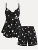 Plus Size & Curve Butterfly Knot Cami Top and Shorts Pajamas Set -  