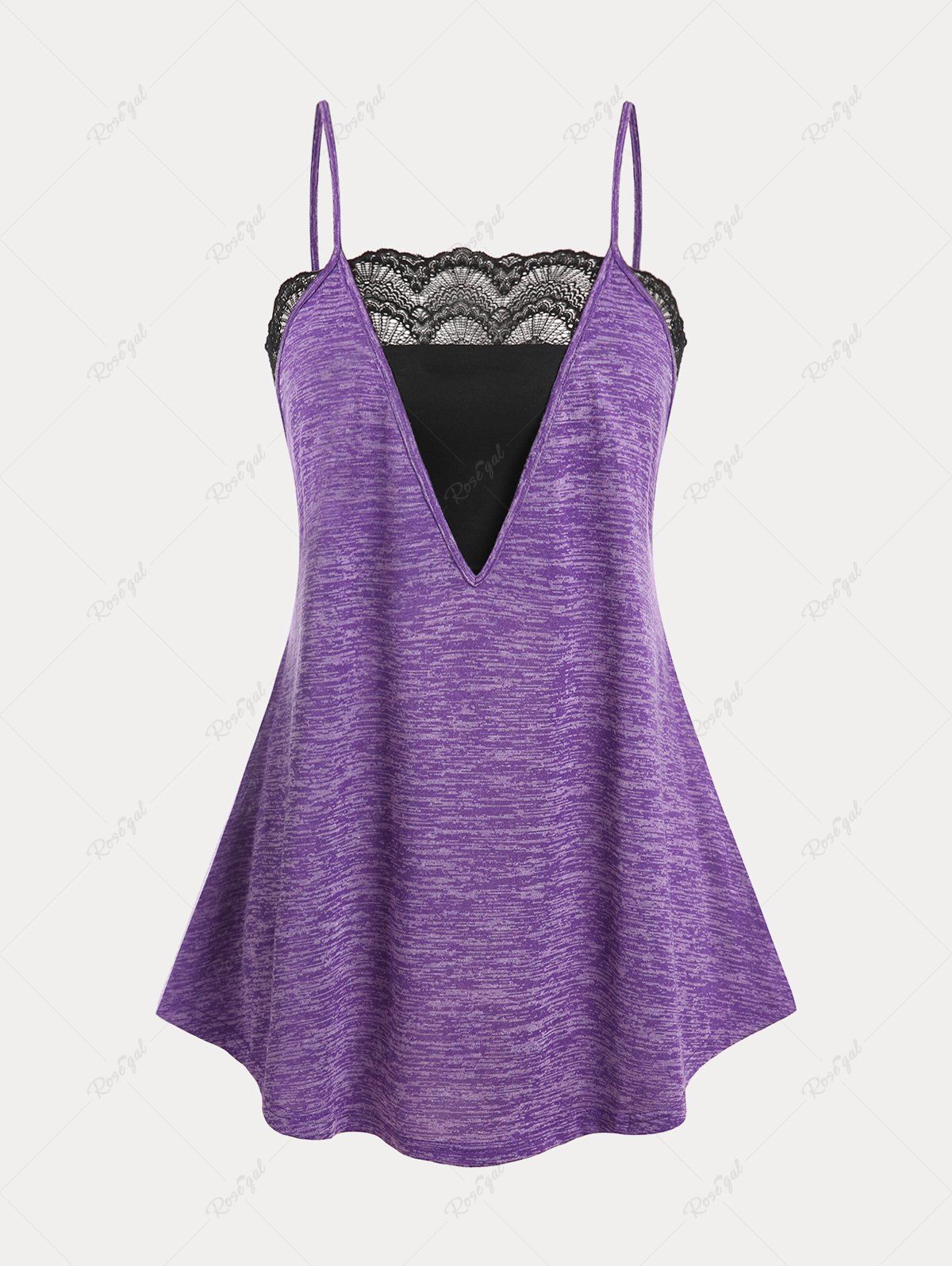 Outfits Space Dye Tank Top and Tube Top Plus Size & Curve Twinset  