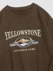 YELLOWSTONE Mountain Graphic Sweatshirt -  
