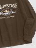 YELLOWSTONE Mountain Graphic Sweatshirt -  