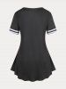 Branch Butterfly Print Plus Size Tee -  