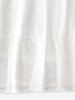 Broderie Anglaise Ruffled Mini Dress -  