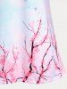 Sakura Print Plus Size & Curve Flowy Cami Top -  
