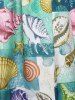 Marine Life Print Lace Dress -  