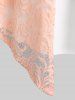 Plus Size & Curve Cutout O Ring Lace Panel 2 in 1 Tank Top -  