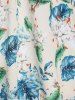 Allover Leaf Flower Print Cami Dress -  