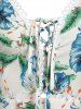 Allover Leaf Flower Print Cami Dress -  