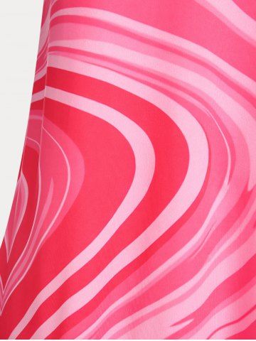 Plus Size & Curve Swirl Print Flowy Tank Top