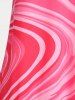 Plus Size & Curve Swirl Print Flowy Tank Top -  