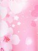 T-shirt à Imprimé Fleur de Sakura Curve Cottagecore Grande Taille - Rose clair 3X | US 22-24