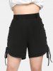Plus Size & Curve Lace-up Pull On Dolphin Shorts -  