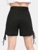 Plus Size & Curve Lace-up Pull On Dolphin Shorts -  