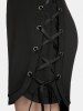 Plus Size & Curve Lace-up Pull On Dolphin Shorts -  