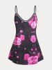 Plus Size & Curve Floral Print Flowy Tank Top -  