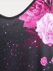 Plus Size & Curve Floral Print Flowy Tank Top -  