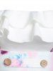 Tie Dye Print Flounce Dress -  