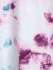 Tie Dye Print Flounce Dress -  
