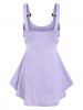 O Ring Butterfly Print Tank Top -  
