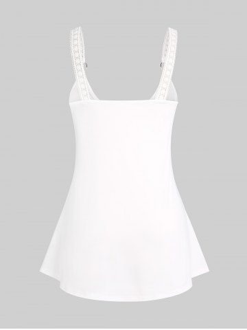 Plus Size & Curve Butterfly Print Tank Top