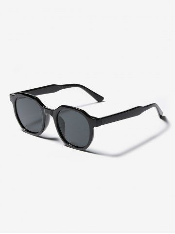 Casual Round Shape Sunglasses - BLACK