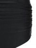 Skull Print Flounce Tankini Swimsuit -  
