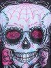Skull Print Flounce Tankini Swimsuit -  