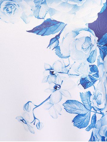 Plus Size & Curve Floral Print T-shirt