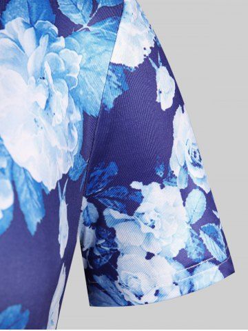 Plus Size & Curve Floral Print T-shirt