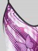 Plus Size & Curve Butterfly Cami Top -  