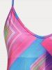 Plus Size & Curve Colorblock Geometric Cami Top -  