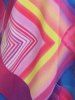 Plus Size & Curve Colorblock Geometric Cami Top -  