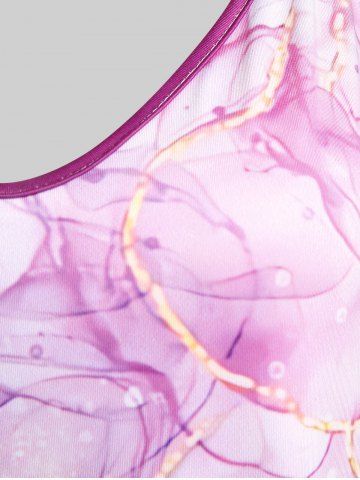 Plus Size & Curve Floral Print Flowy Tank Top