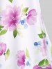 Plus Size & Curve Cottagecore Floral Print Tank Top -  