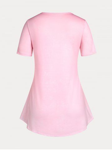 Plus Size & Curve Cottagecore Sakura Print Tee