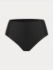 Plus Size & Curve Handkerchief Snake Print Modest Swim Dress Set -  