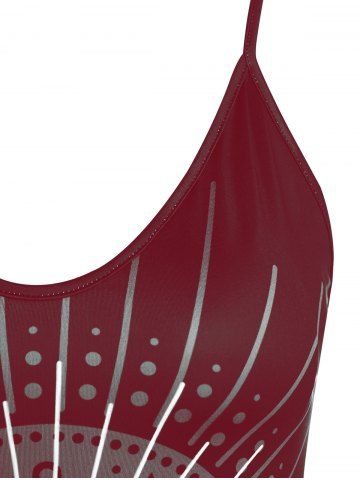 Skull Rose Print Plus Size Gothic Tank Top (Adjustable Straps)