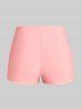 Plus Size & Curve Ombre Color Floral Print Crisscross Modest Tankini Swimsuit -  