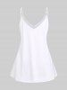 Plus Size & Curve Butterfly Floral Print Flowy Cami Top -  
