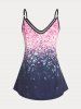 Plus Size & Curve Sparkling Starlight Print Flowy Tank Top -  
