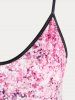 Plus Size & Curve Sparkling Starlight Print Flowy Tank Top -  