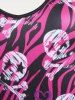 Plus Size & Curve Skulls Swirl Print Cami Top -  