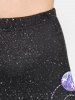 Plus Size & Curve Galaxy High Waisted Capri Leggings -  
