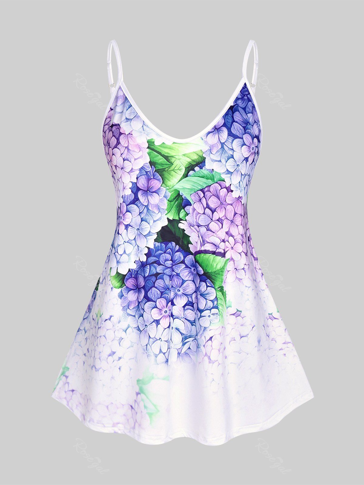 Online Plus Size & Curve Floral Print Flowy Cami Top  