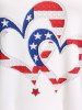 Plus Size & Curve American Flag Print Patriotic Tank Top -  